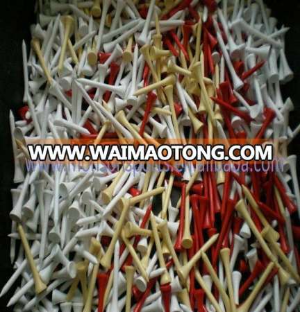 environmental golf wooden tee colored golf tees